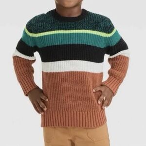Multicolor Striped Kids Sweater